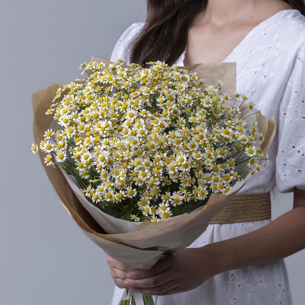 Букет из 25 кустовых ромашек