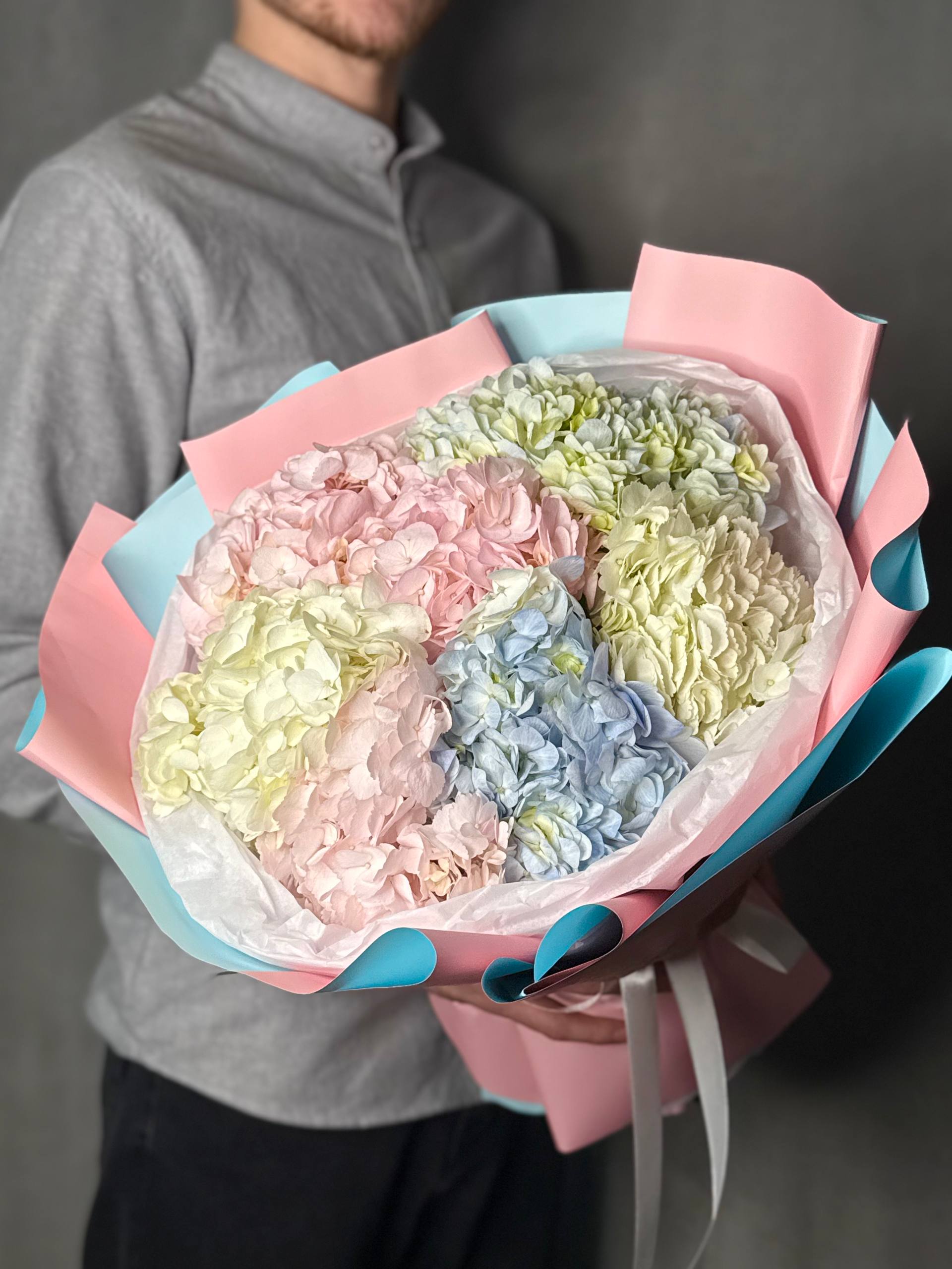 Букет гортензий 7шт